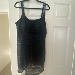 Swimsuits For All black lace one piece 20